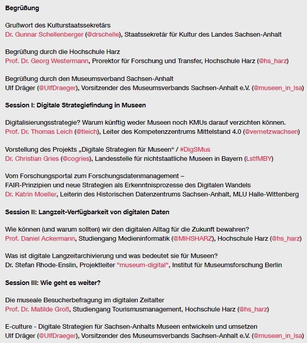 Programm Museum Digital 19