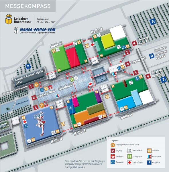 Messeplan, Leipziger Buchmesse 2019