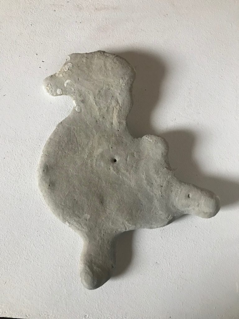 Wattstein: Versteinertes Watt mit Muscheleinschluss